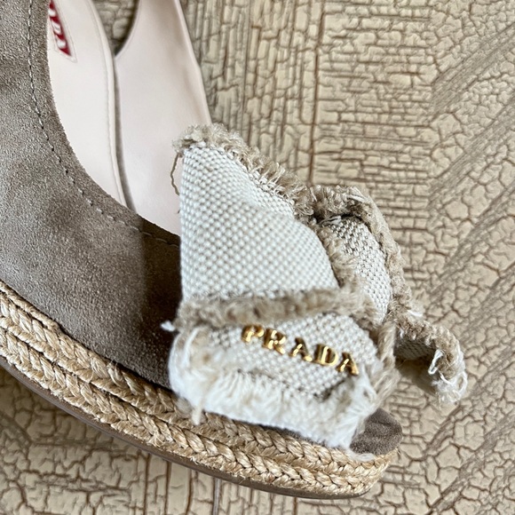 Prada Espadrille wedge sandals - Picture 10 of 10